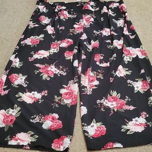 Torrid wide leg tie waist pant